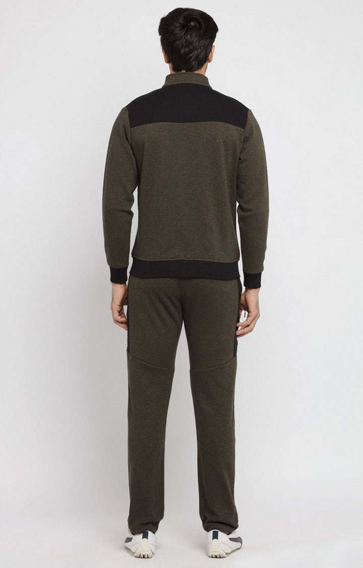 Black Polycotton Colourblock Tracksuits