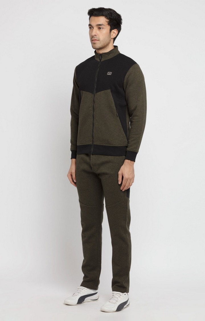 Black Polycotton Colourblock Tracksuits