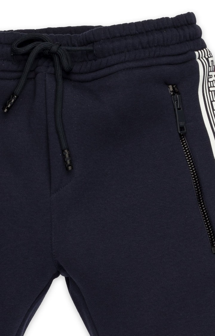 Status Quo | Blue Cotton Printed Tracksuits 5