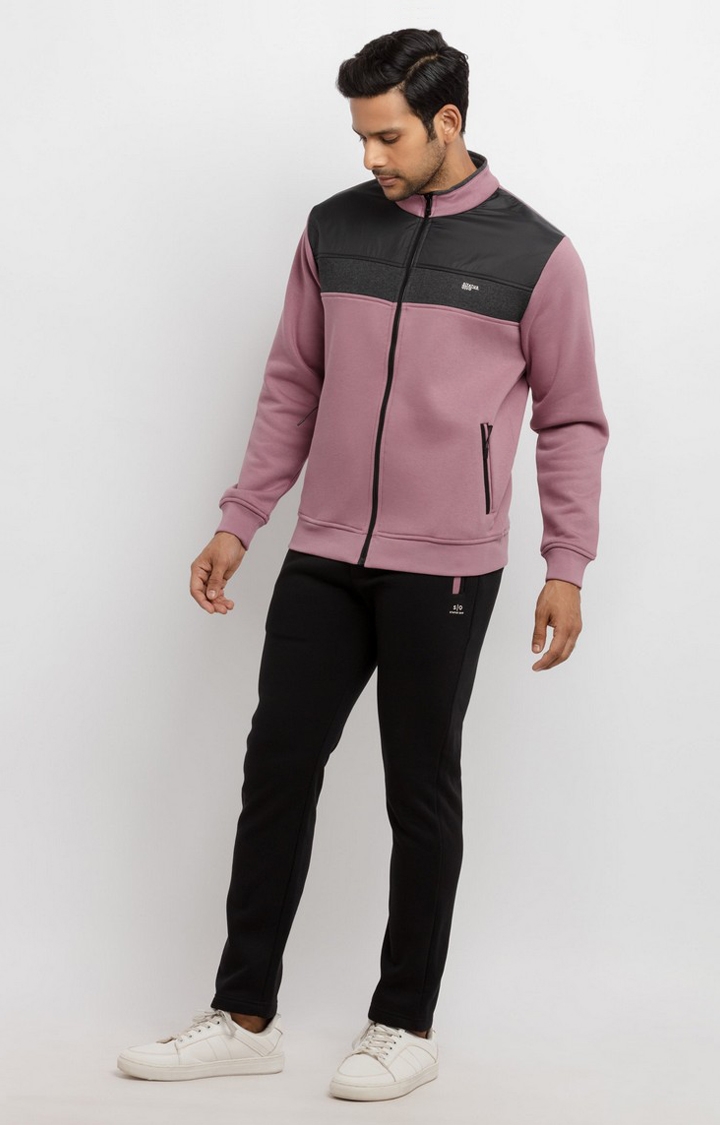 Status Quo | Pink Polyester Colourblock Tracksuits 2