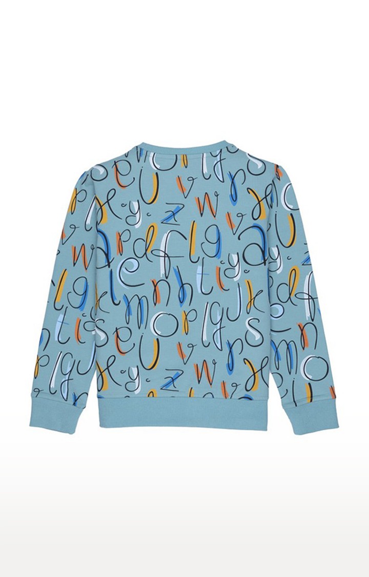 Status Quo | Boy's Green Cotton Printed Sweatshirts 1