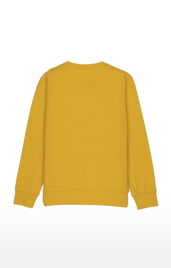 Status Quo | Boy's Yellow Viscose Solid Sweatshirts 1