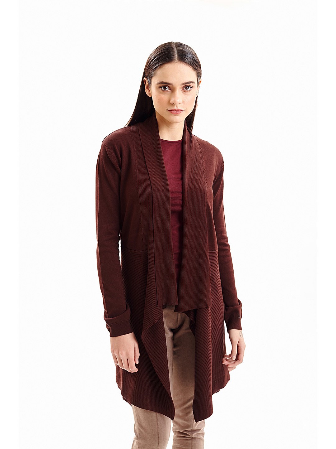 Brown Waterfall Shrug