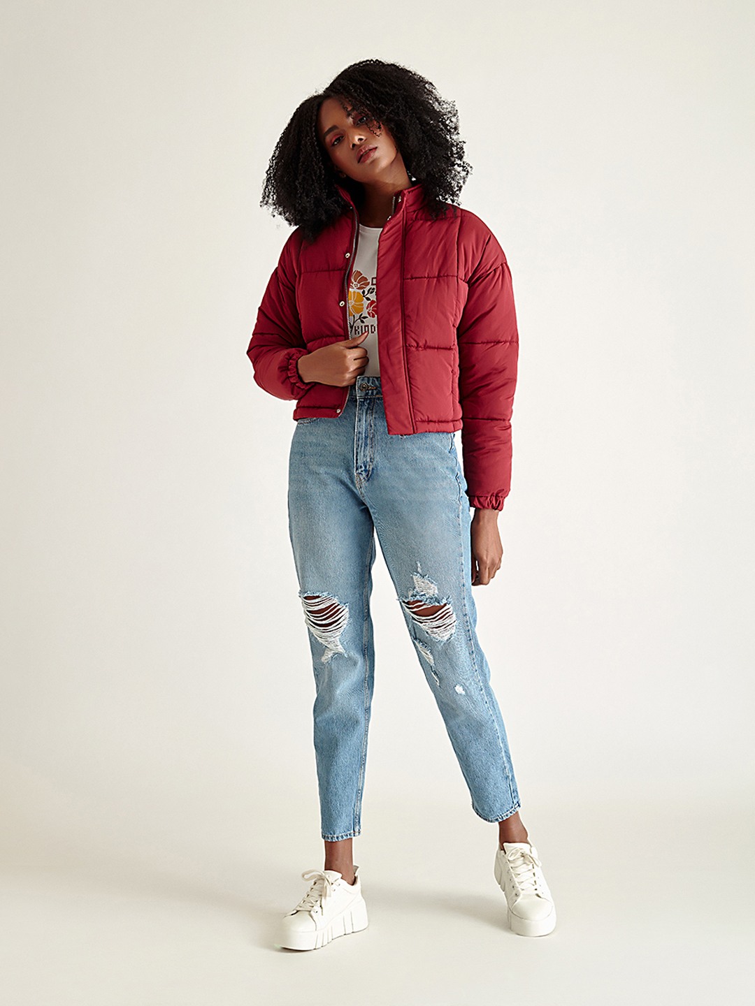 Wine colored hotsell puffer jacket