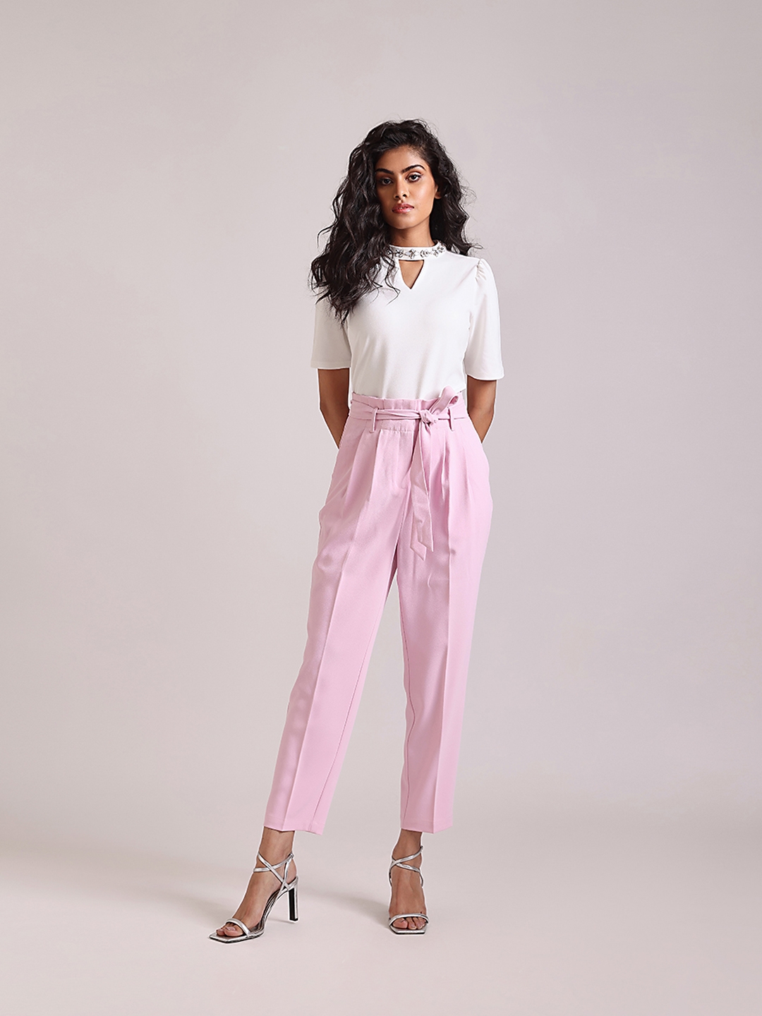 Buy White Trousers & Pants for Women by MISS PLAYERS Online | Ajio.com