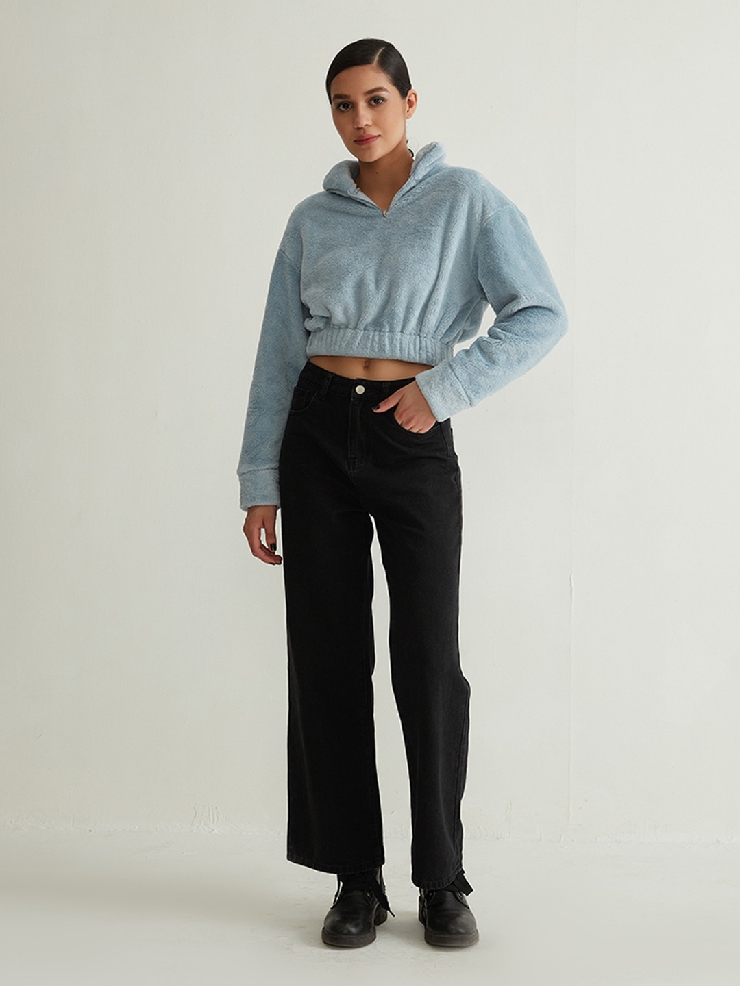 Teddy on sale fur sweatshirt