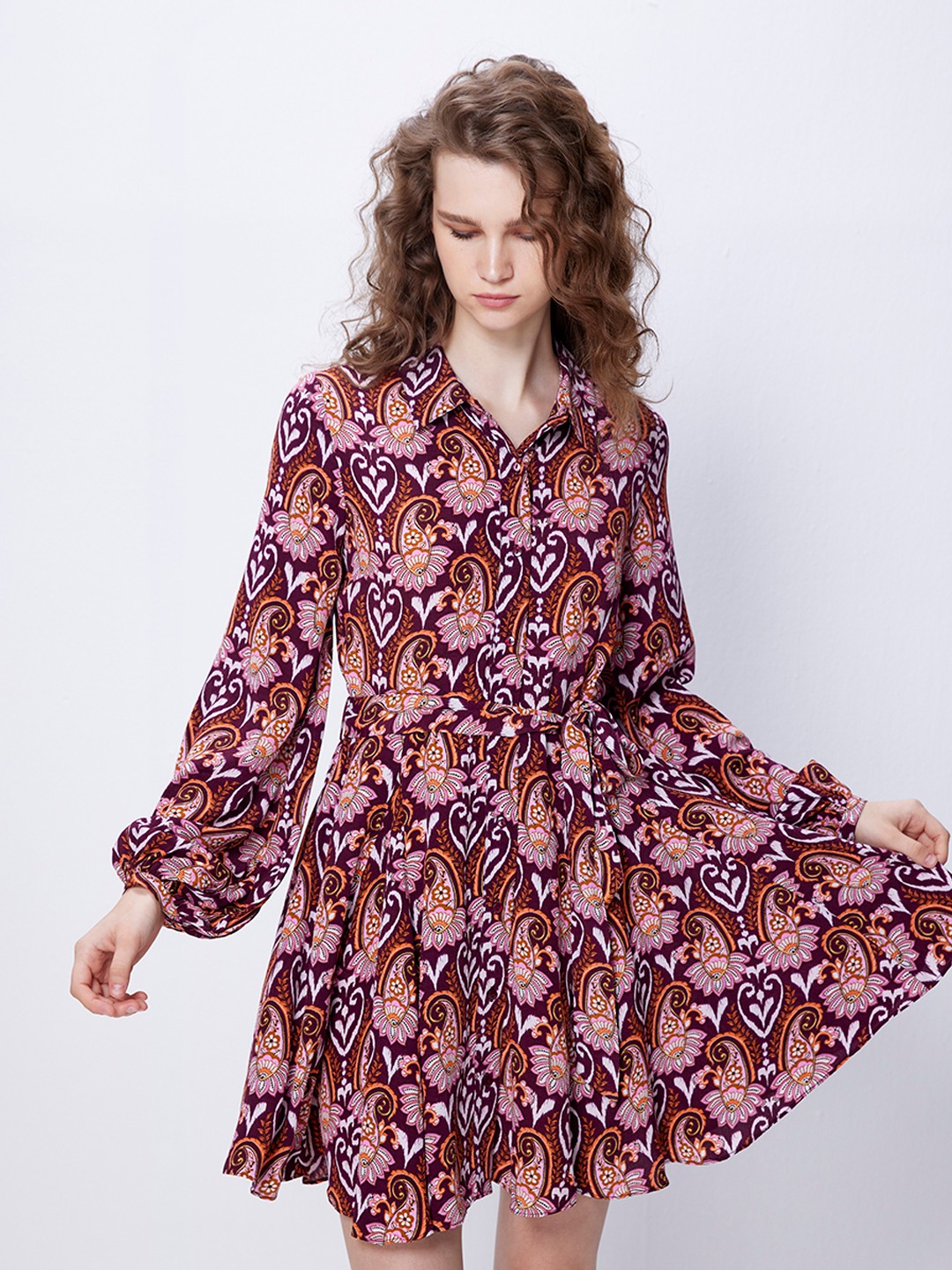 Paisley shirt clearance dress