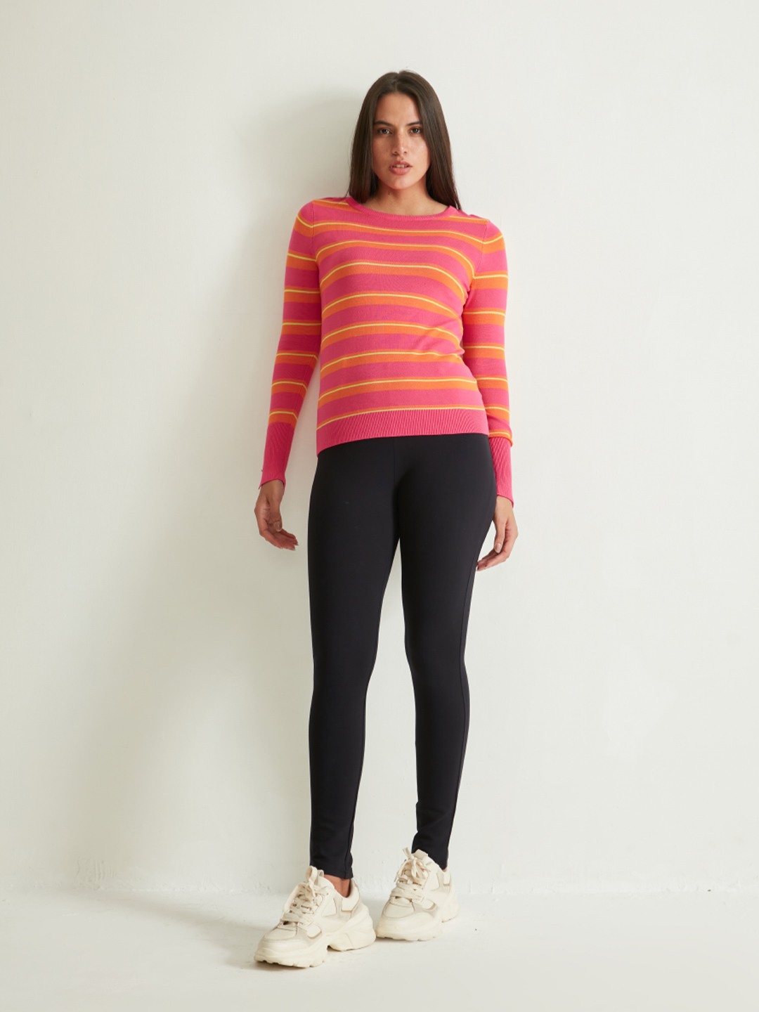 Fuchsia Small Striped Shirt