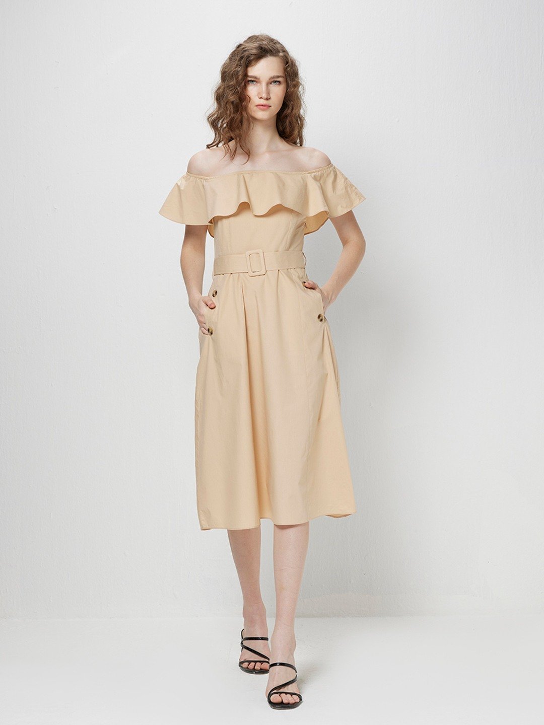 Cream tuxedo dress hot sale