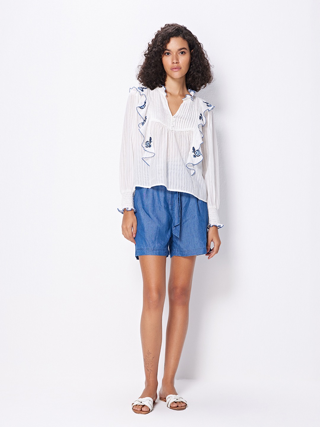 Paper bag shorts zara on sale