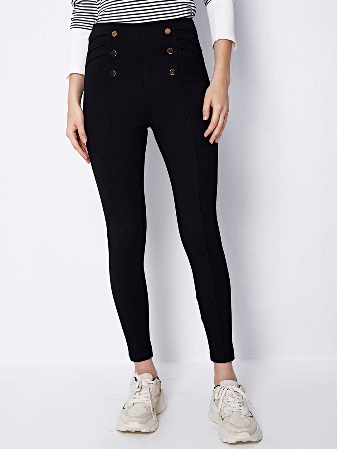 Buy Tommy Hilfiger Solid Slim Fit Script Leggings - NNNOW.com