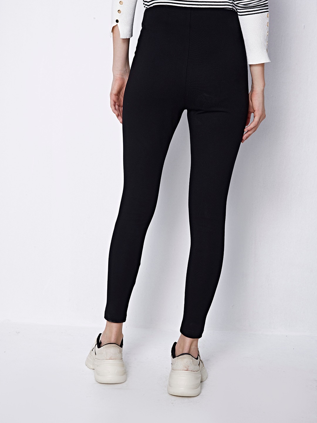 Black Polyester Spandex Legging, Slim Fit at Rs 195 in Meerut