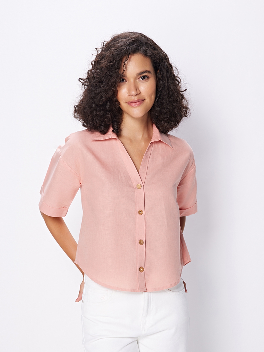 Cover Story | Dusty Pink Utility Shirt