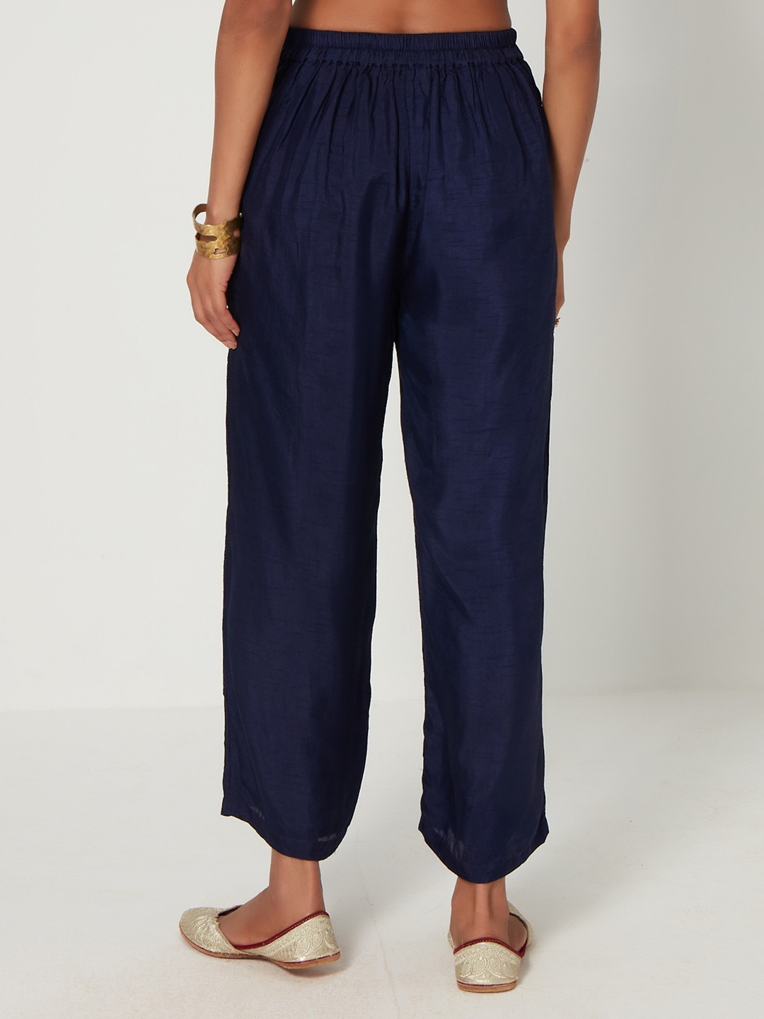 Kaashi Blue straight trousers
