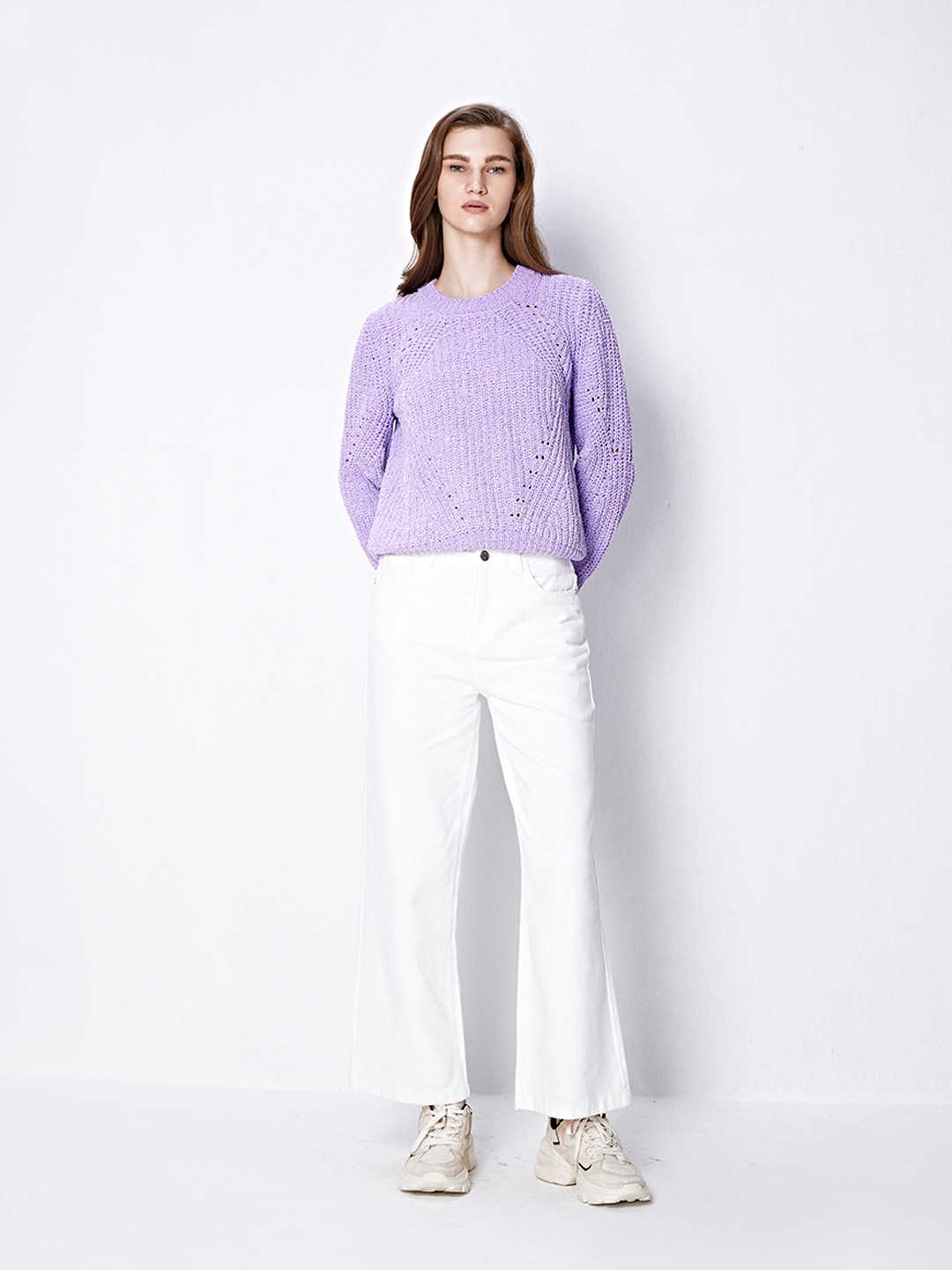 Lavender chenille sweater shop