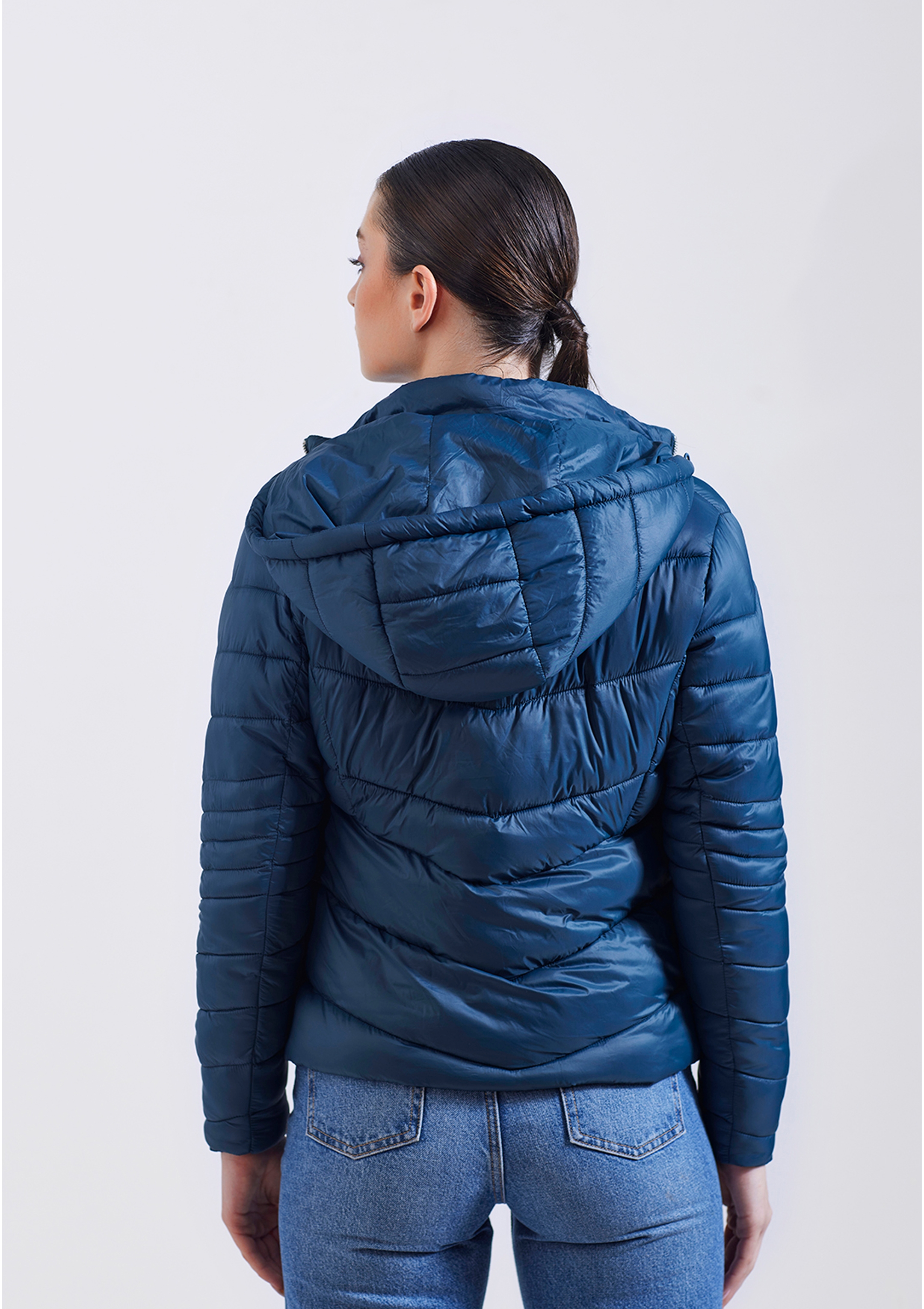 Women's Reversible Puffer-Puffer Jacket — Fizzy Yellow & Blue | Labo Mono