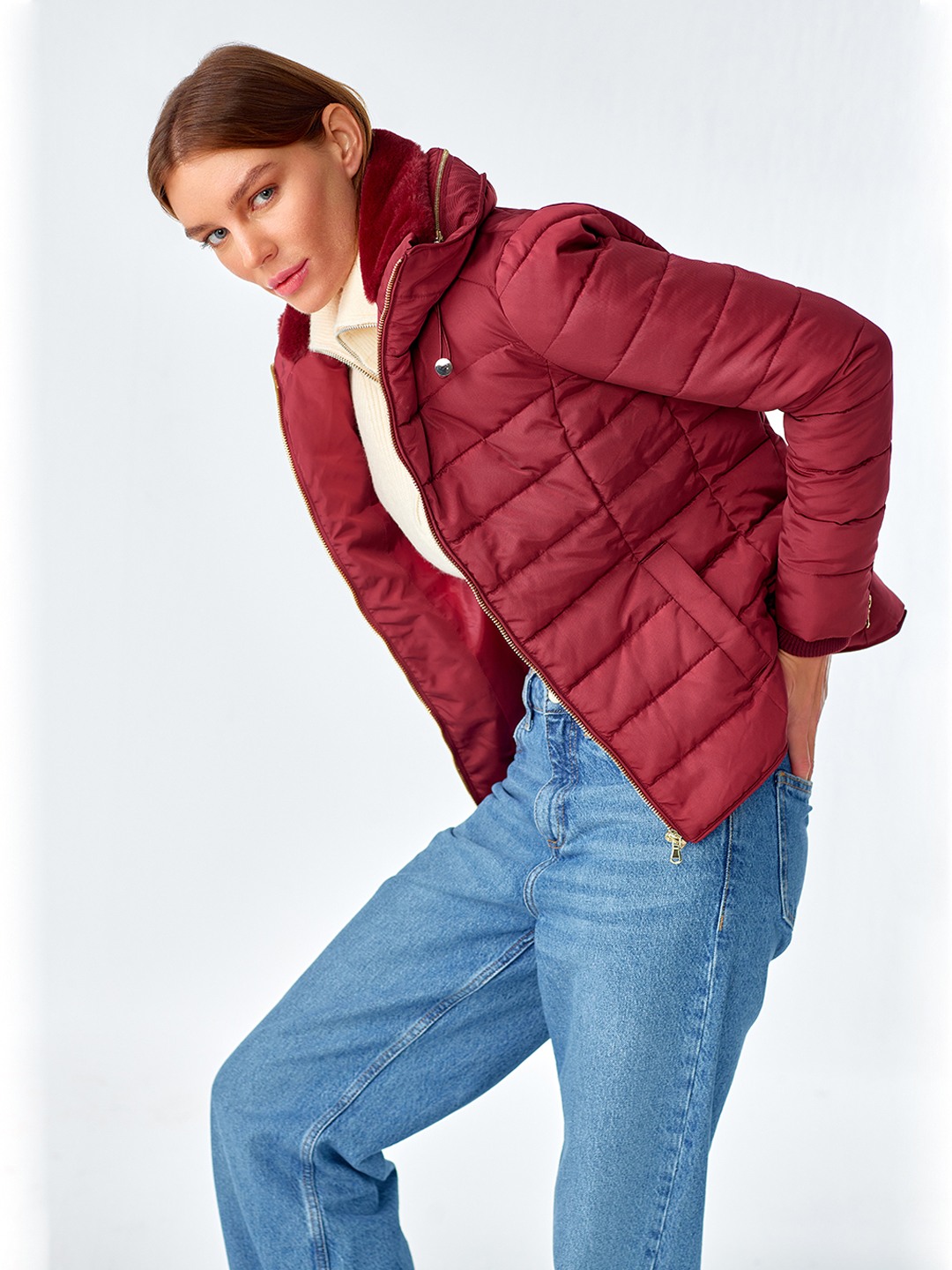 Wine clearance puffer jacket