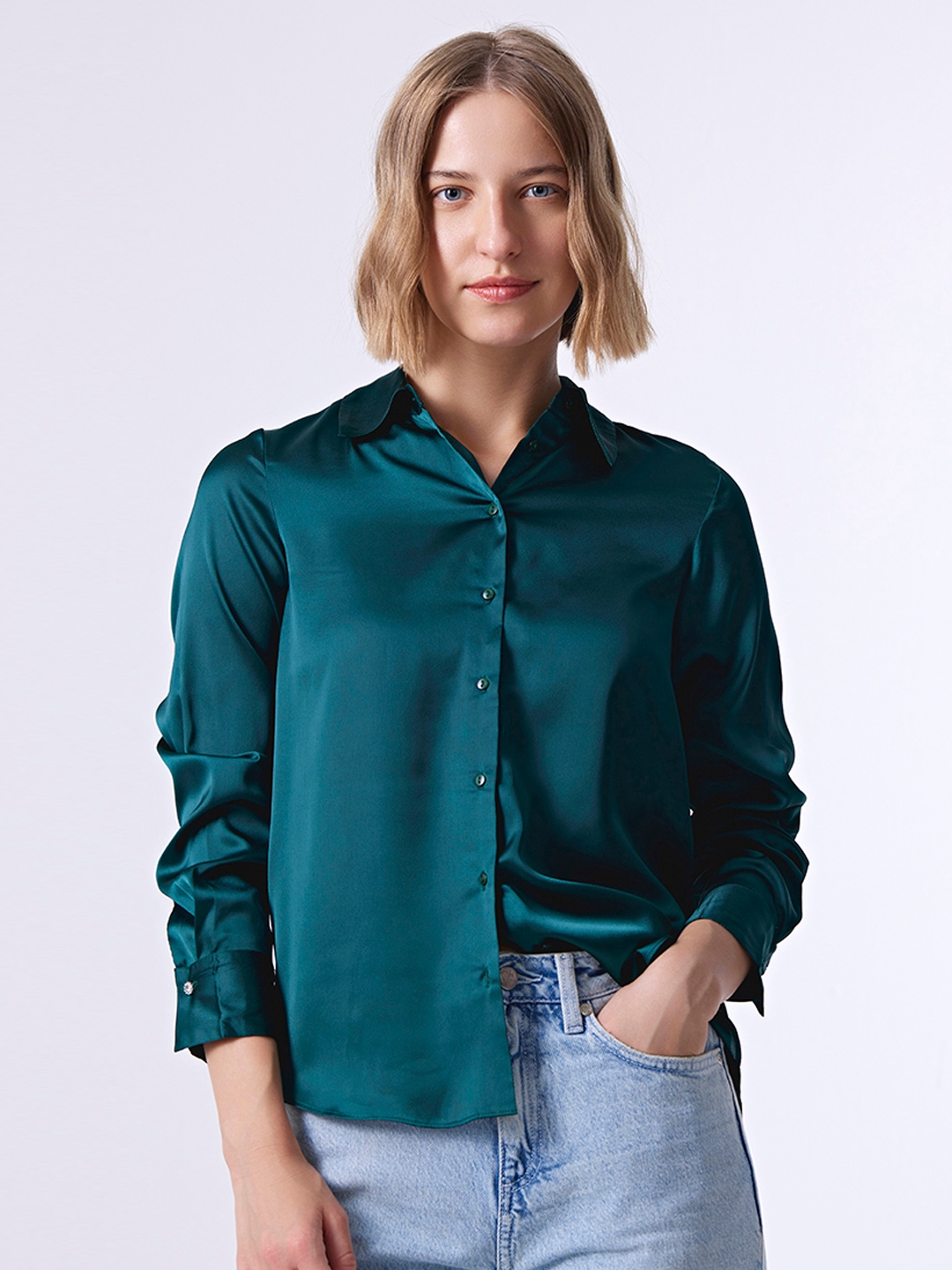 Cover Story | Green collared shirt