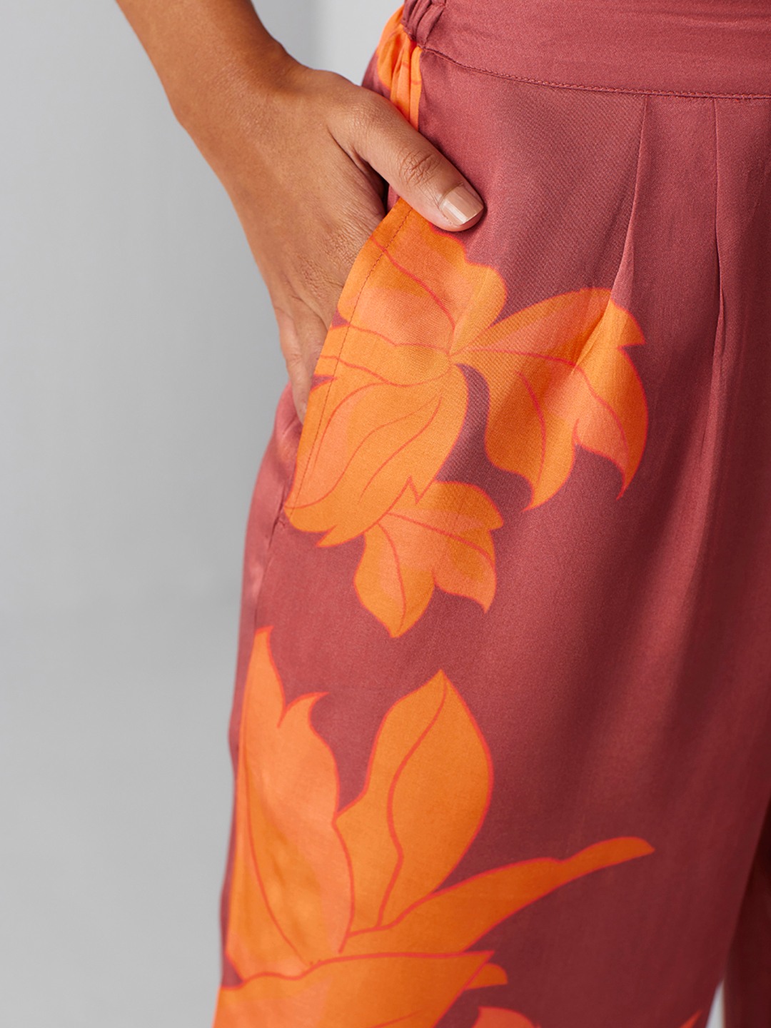 Wild Flower Rust Trouser