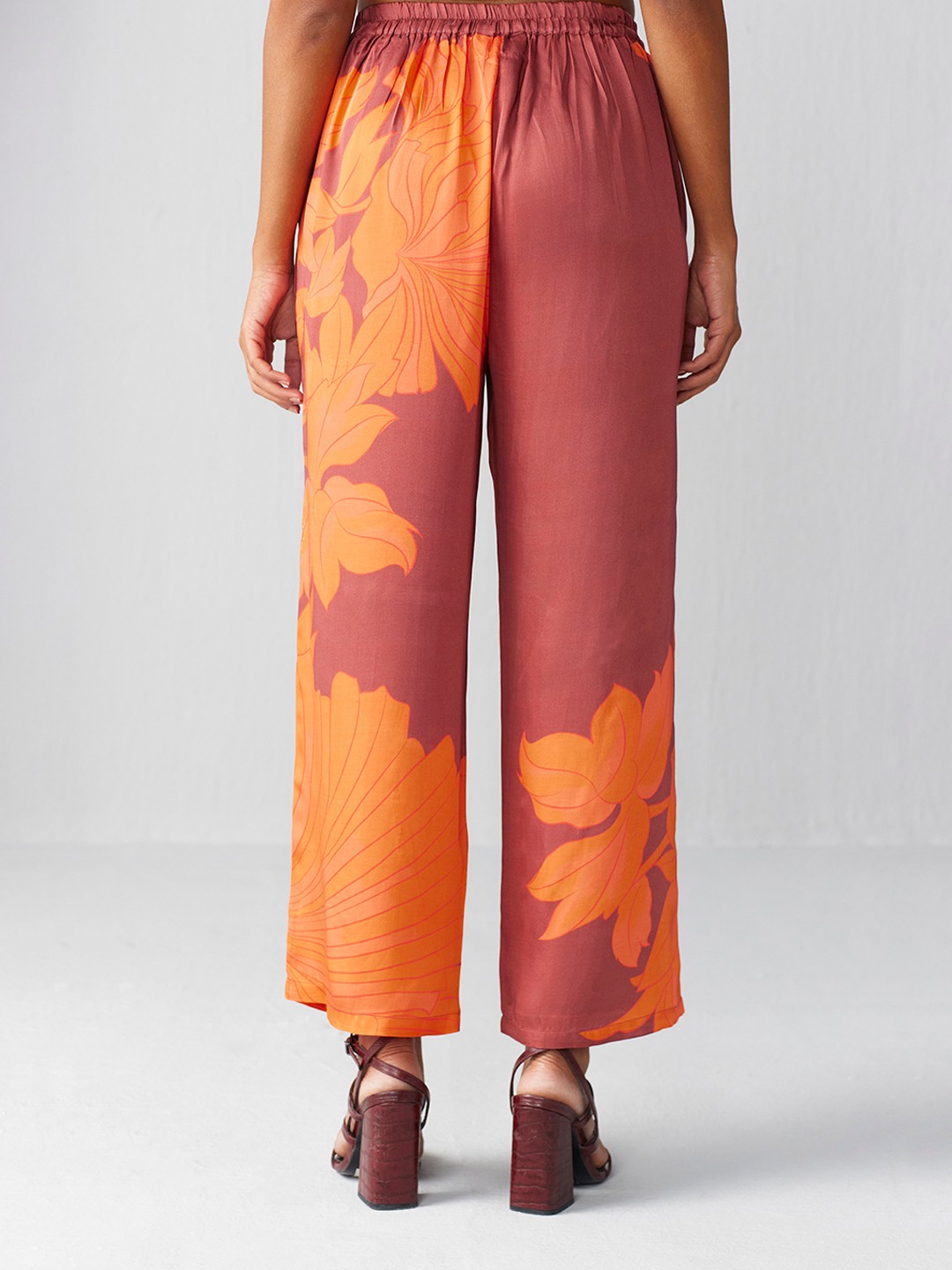 Wild Flower Rust Trouser