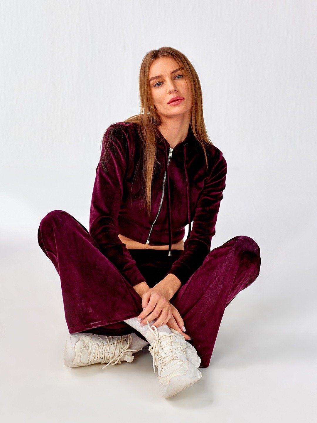 Wine Velour Jacket