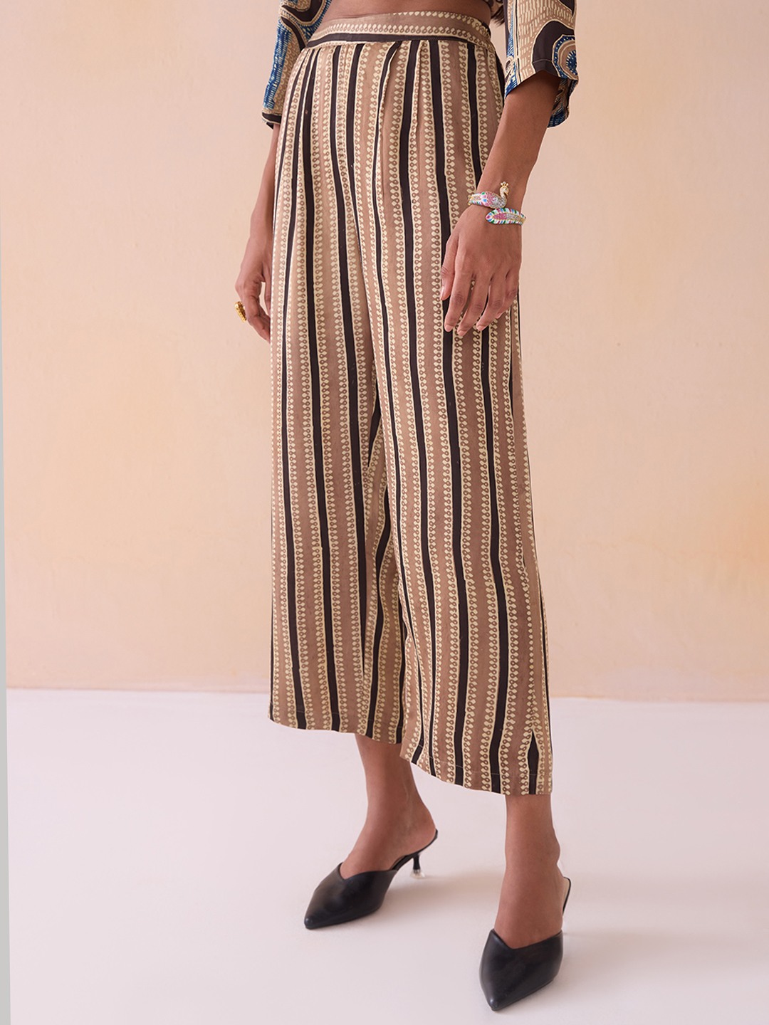 Ajrk Stripe Printd Straight Trouser