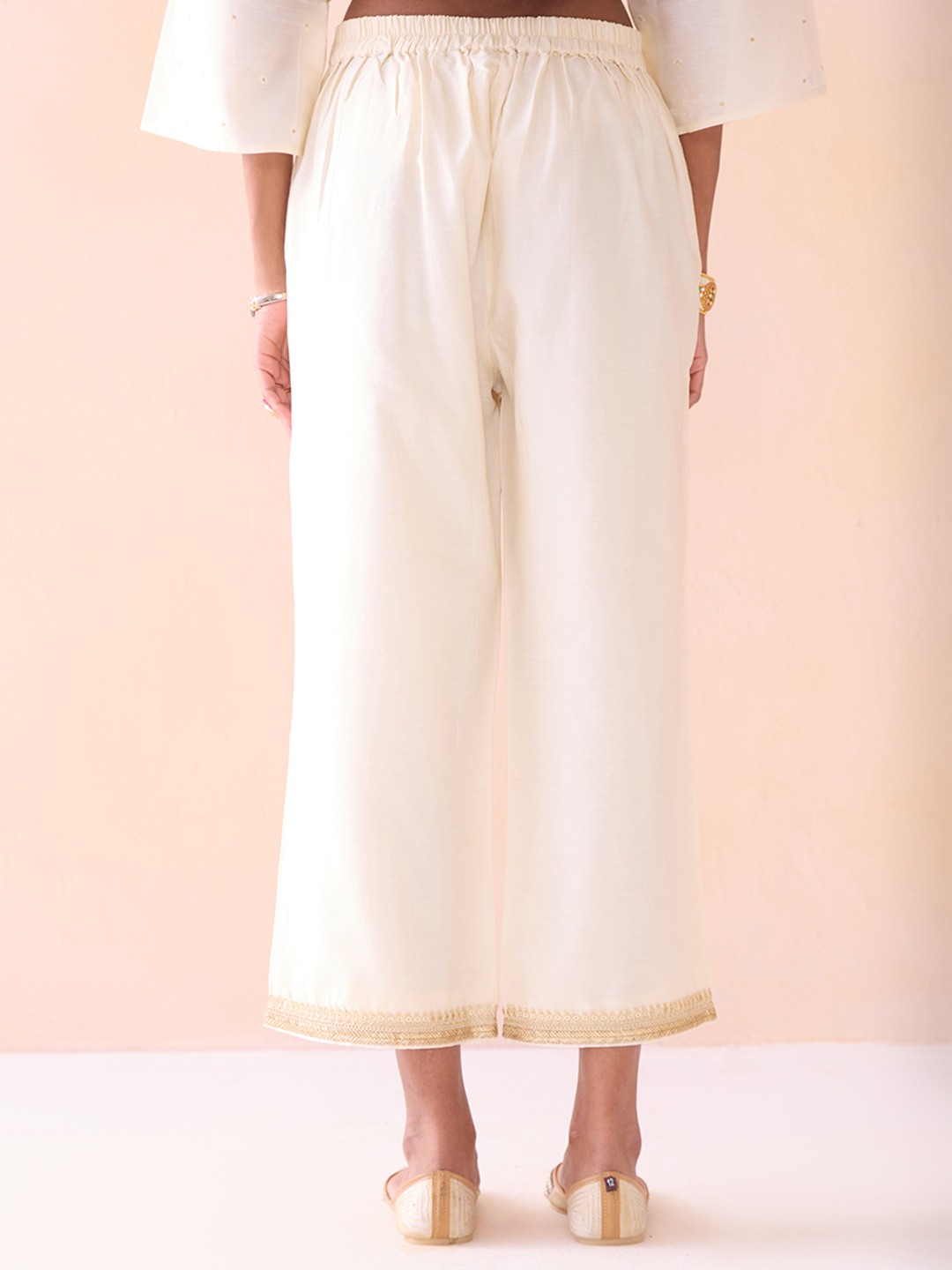 Noor Off White Straight trouser