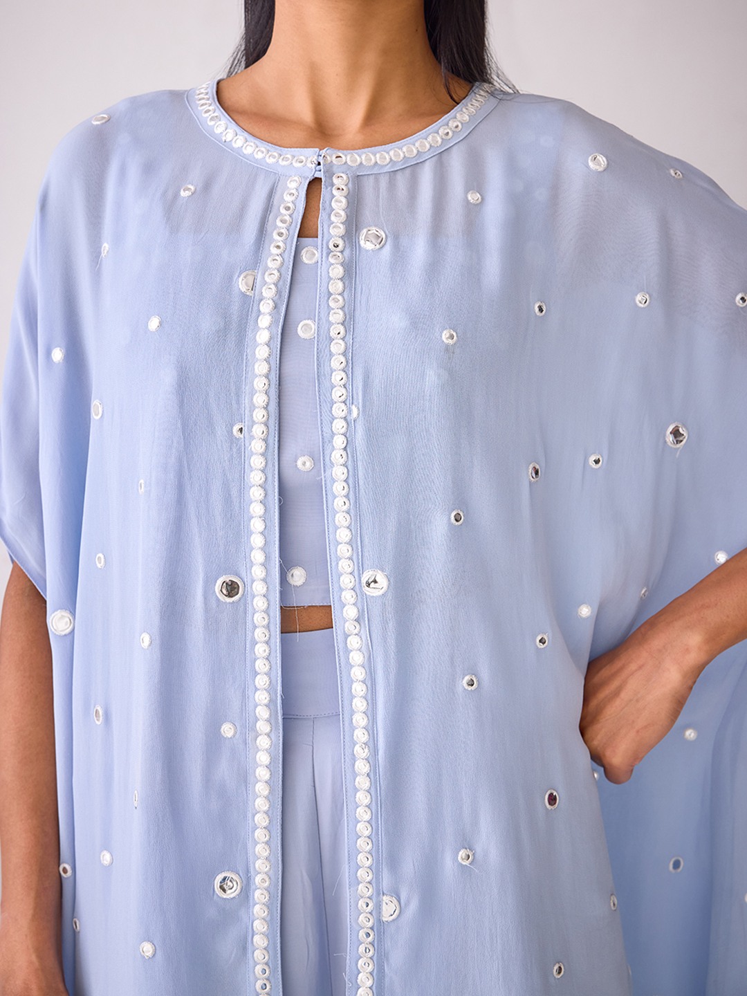 Mirror Embroidered Top