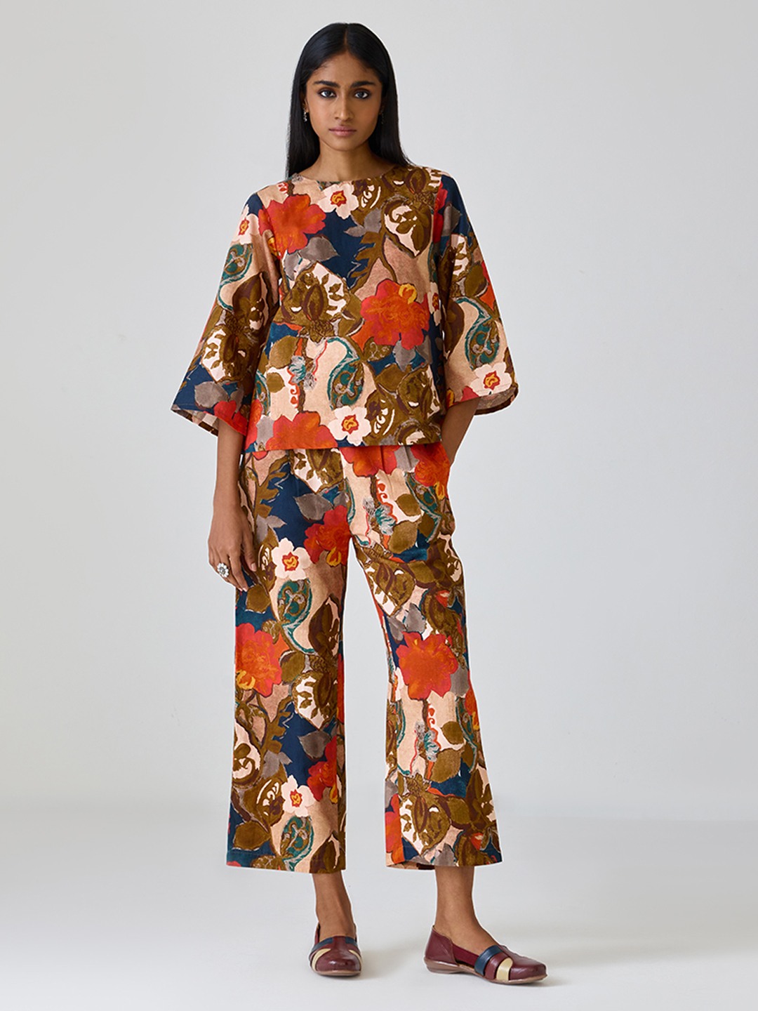 Linen Printed Short Kurta