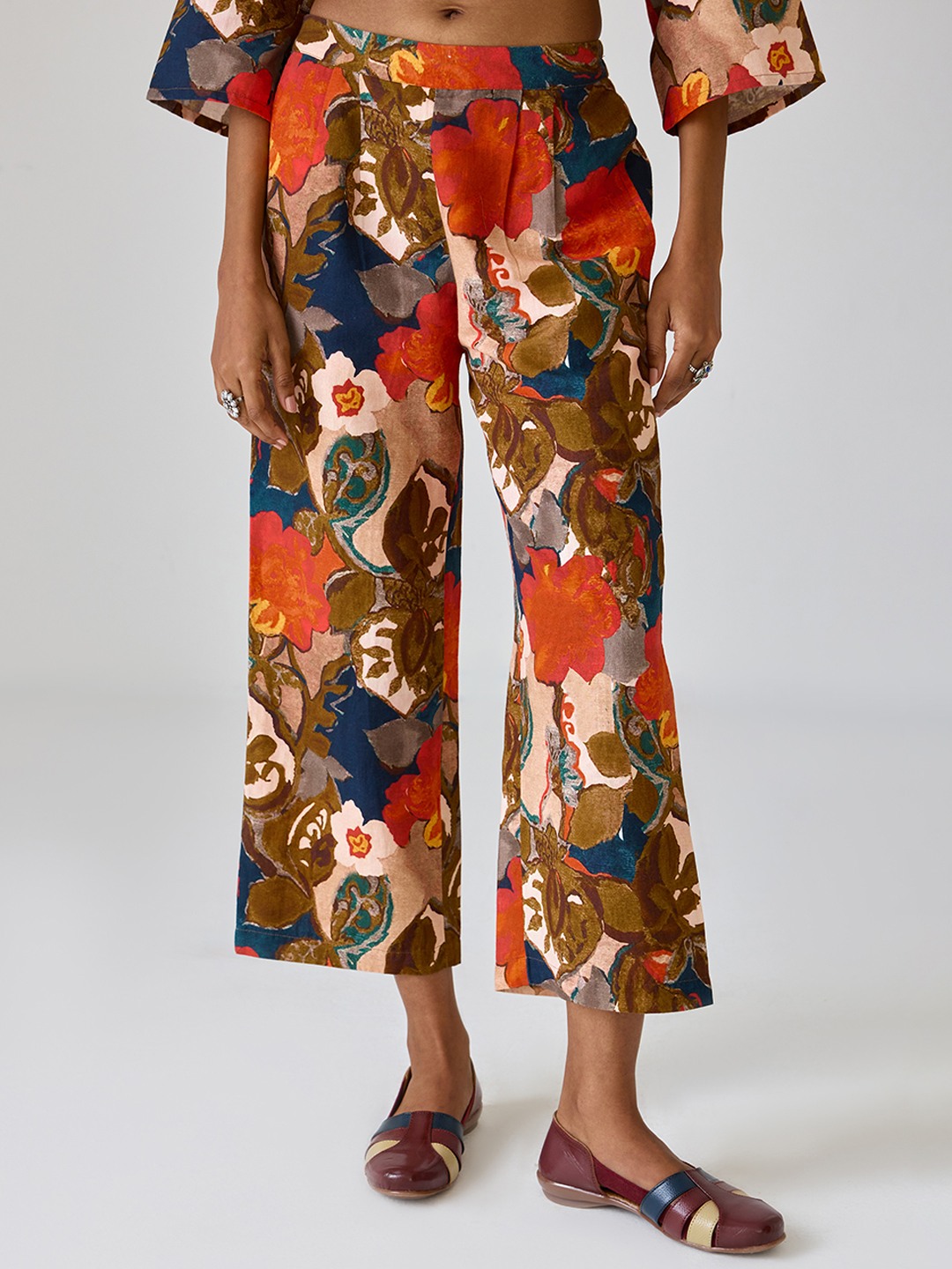 Linen Printed Trouser