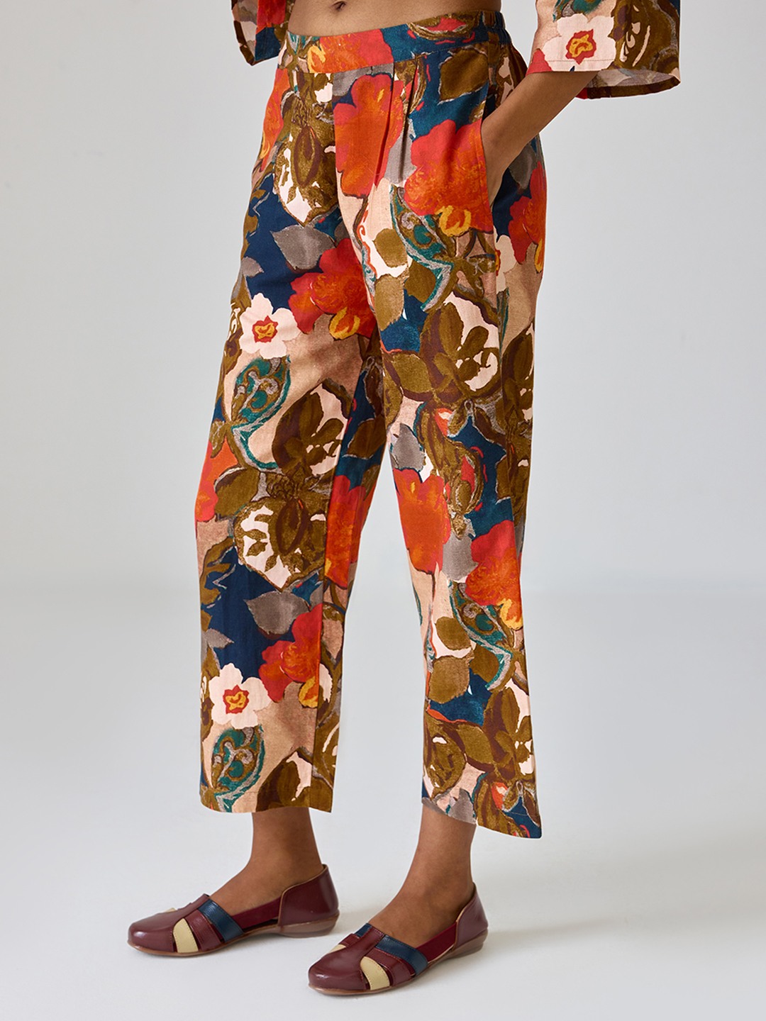 Linen Printed Trouser