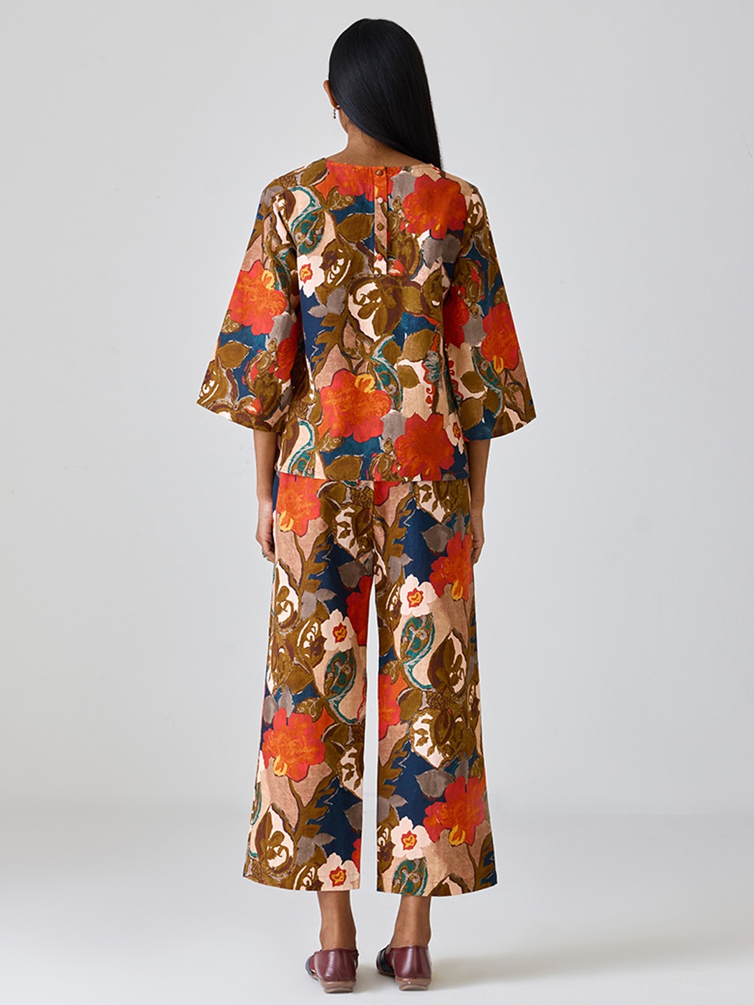 Linen Printed Trouser