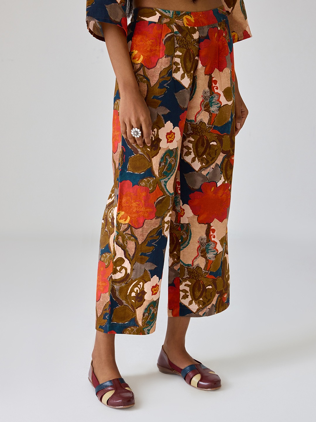 Linen Printed Trouser