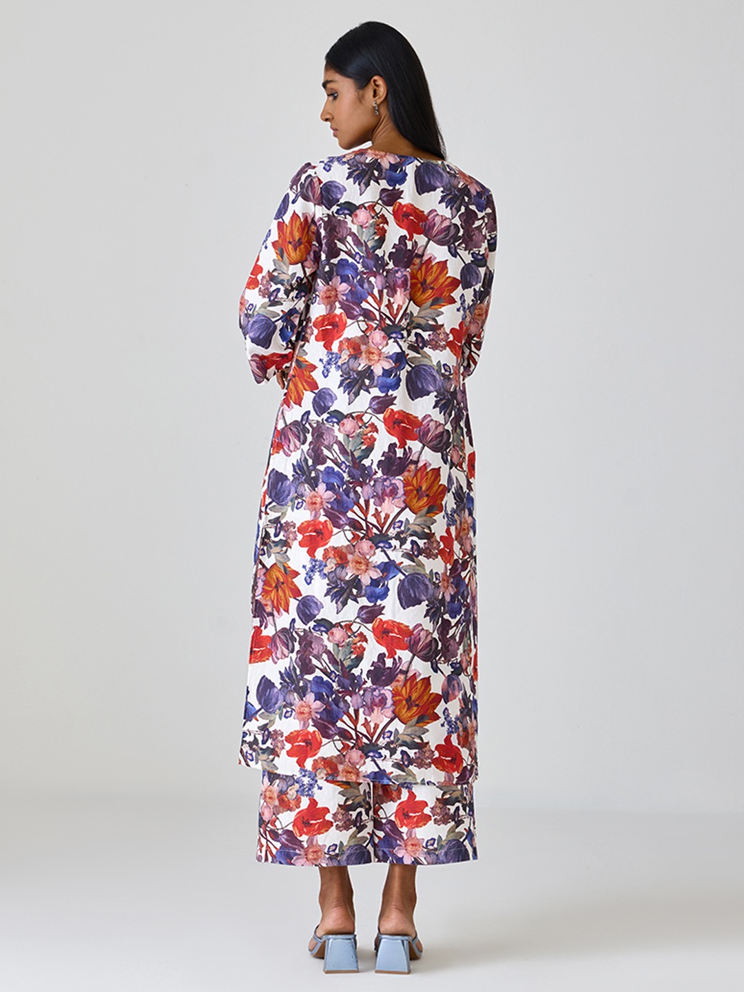 Linen Pinted Kurta