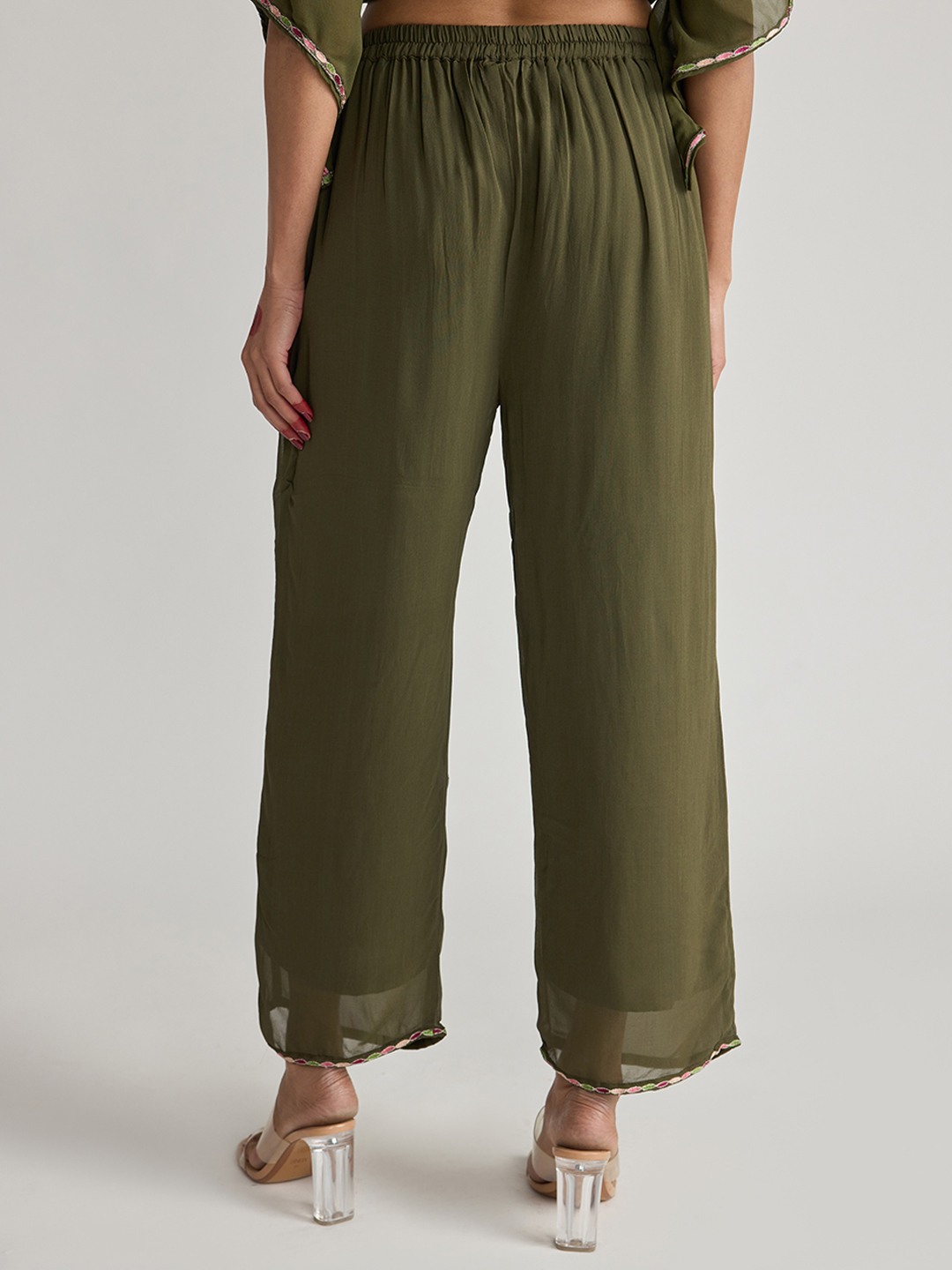 Olive Straight Trouser