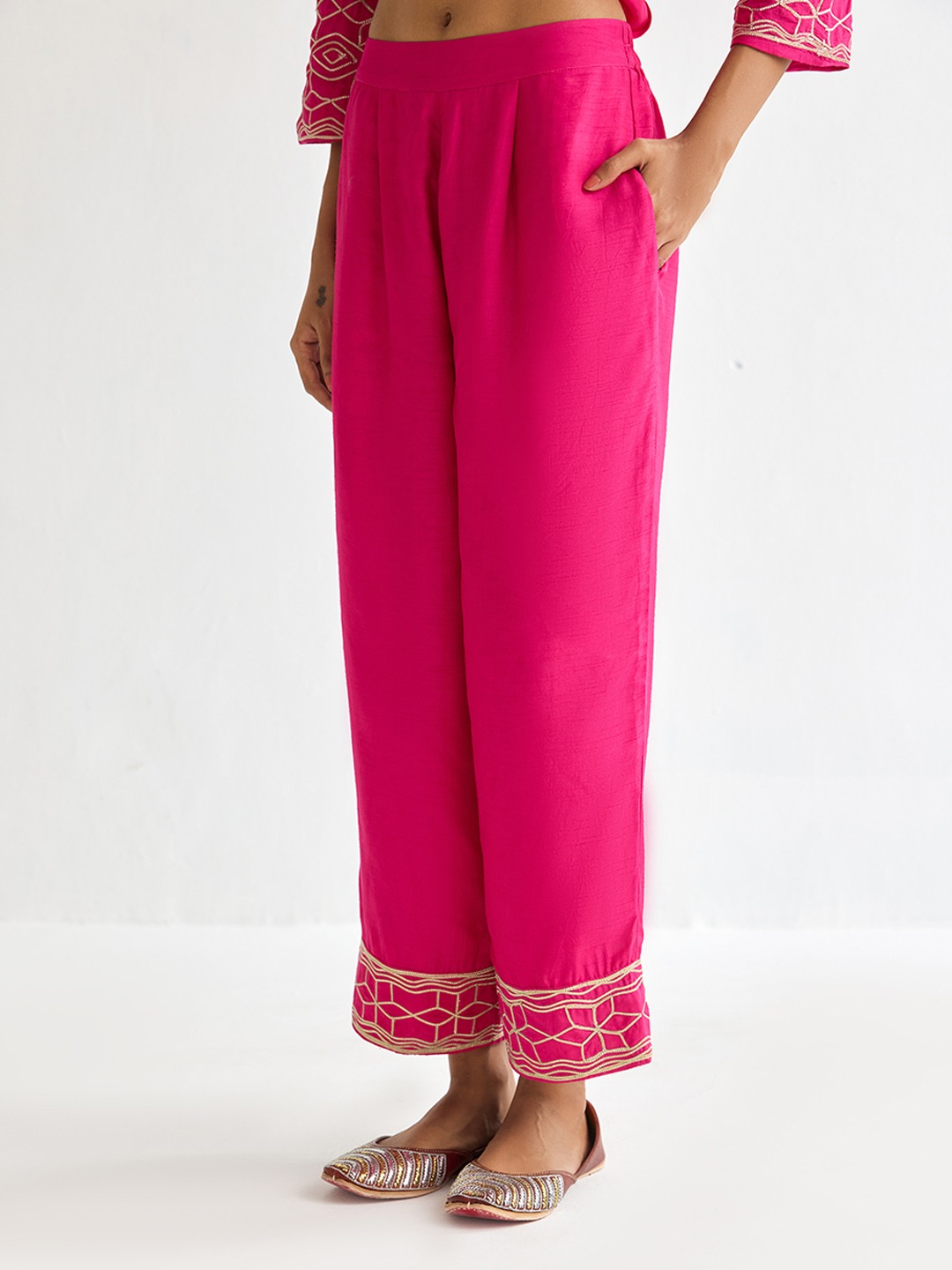 Rani Pink Straight Trouser