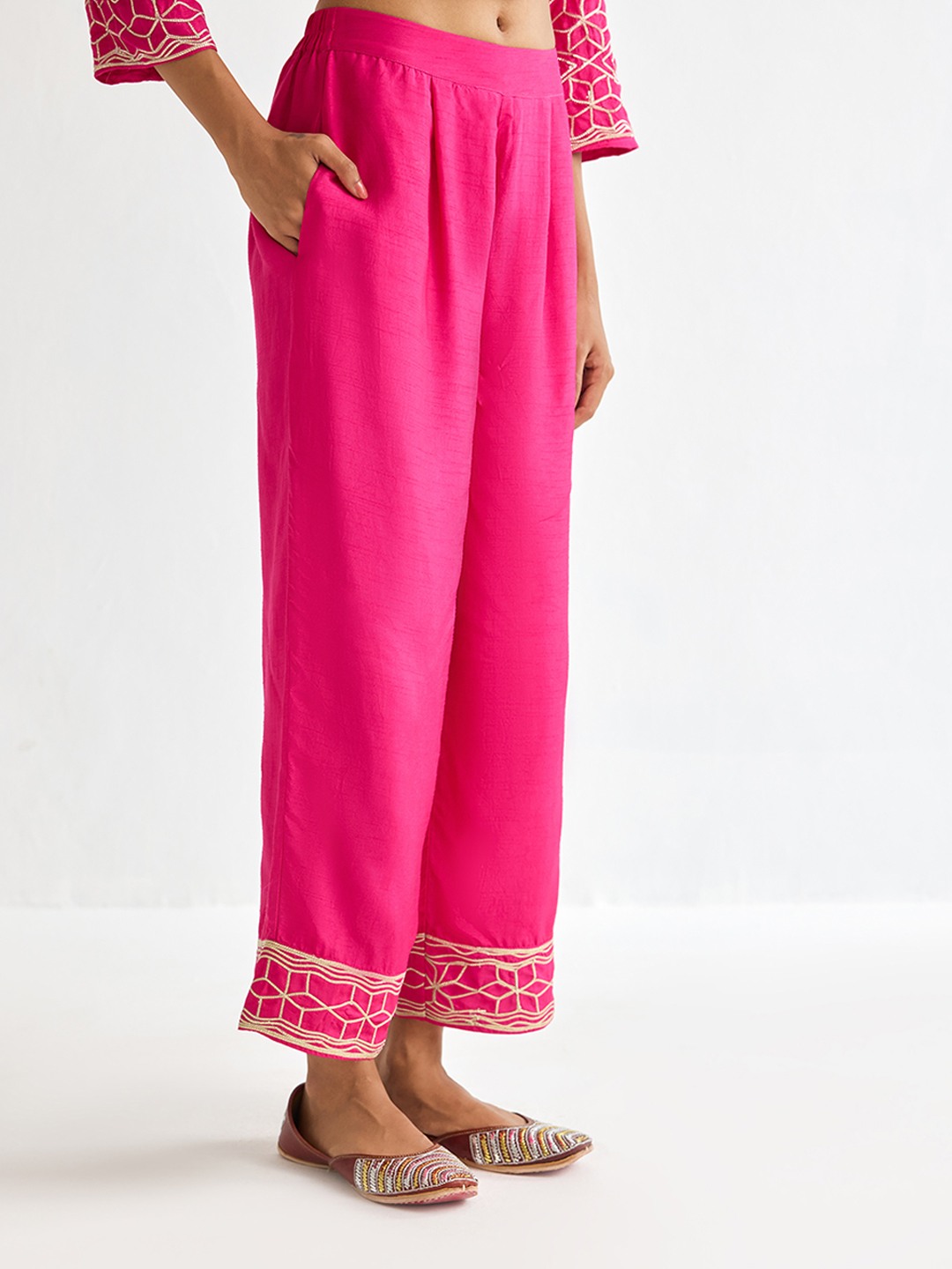 Rani Pink Straight Trouser
