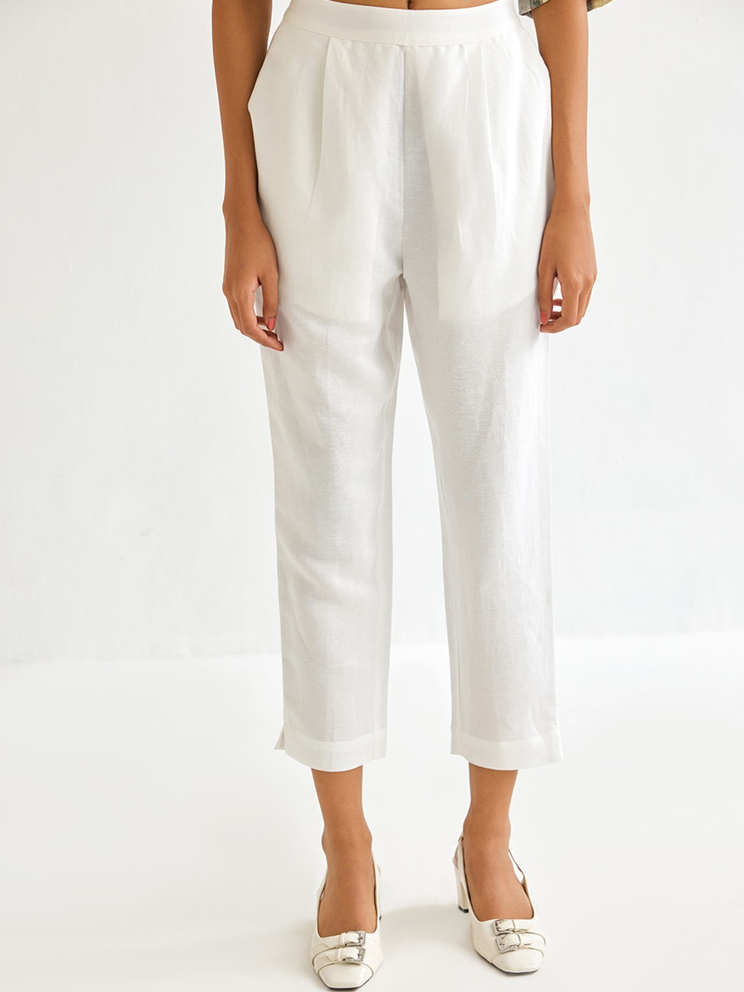 White Slim Trouser