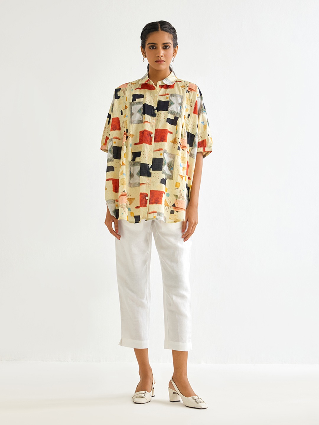 White Slim Trouser