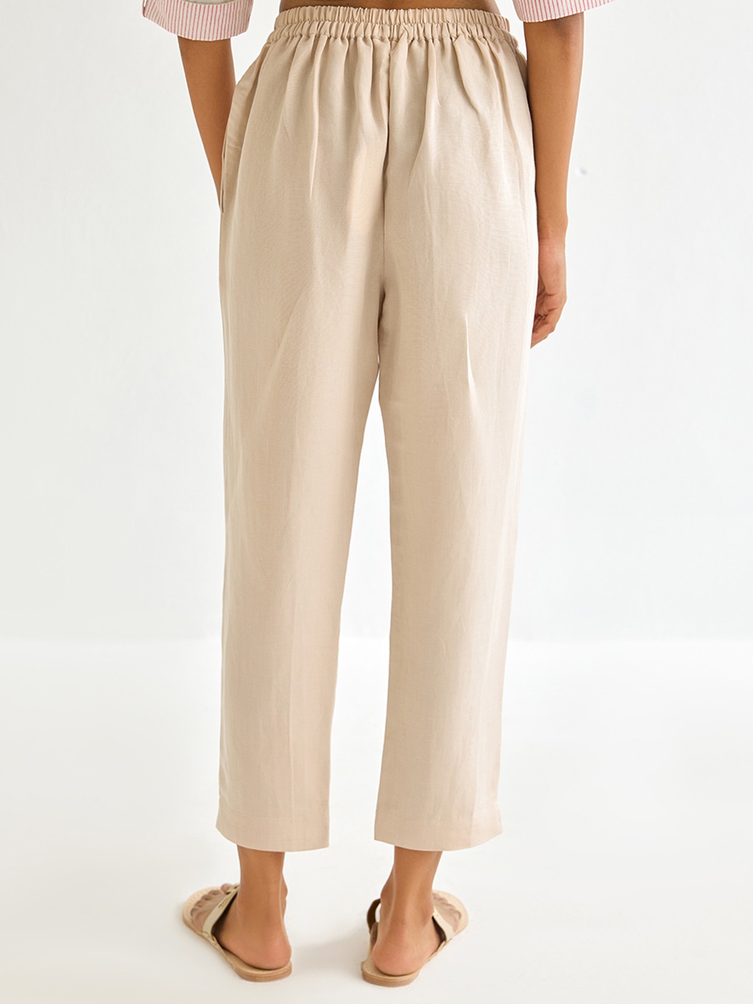 Beige Slim Trouser
