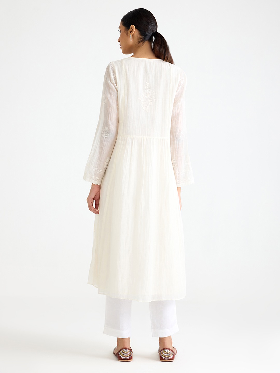 White Chikankari Kurta