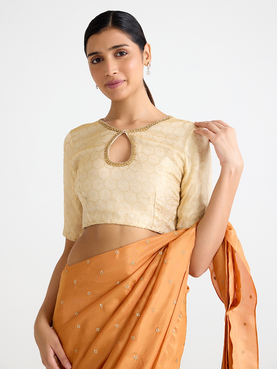 Gold Embroidered Top