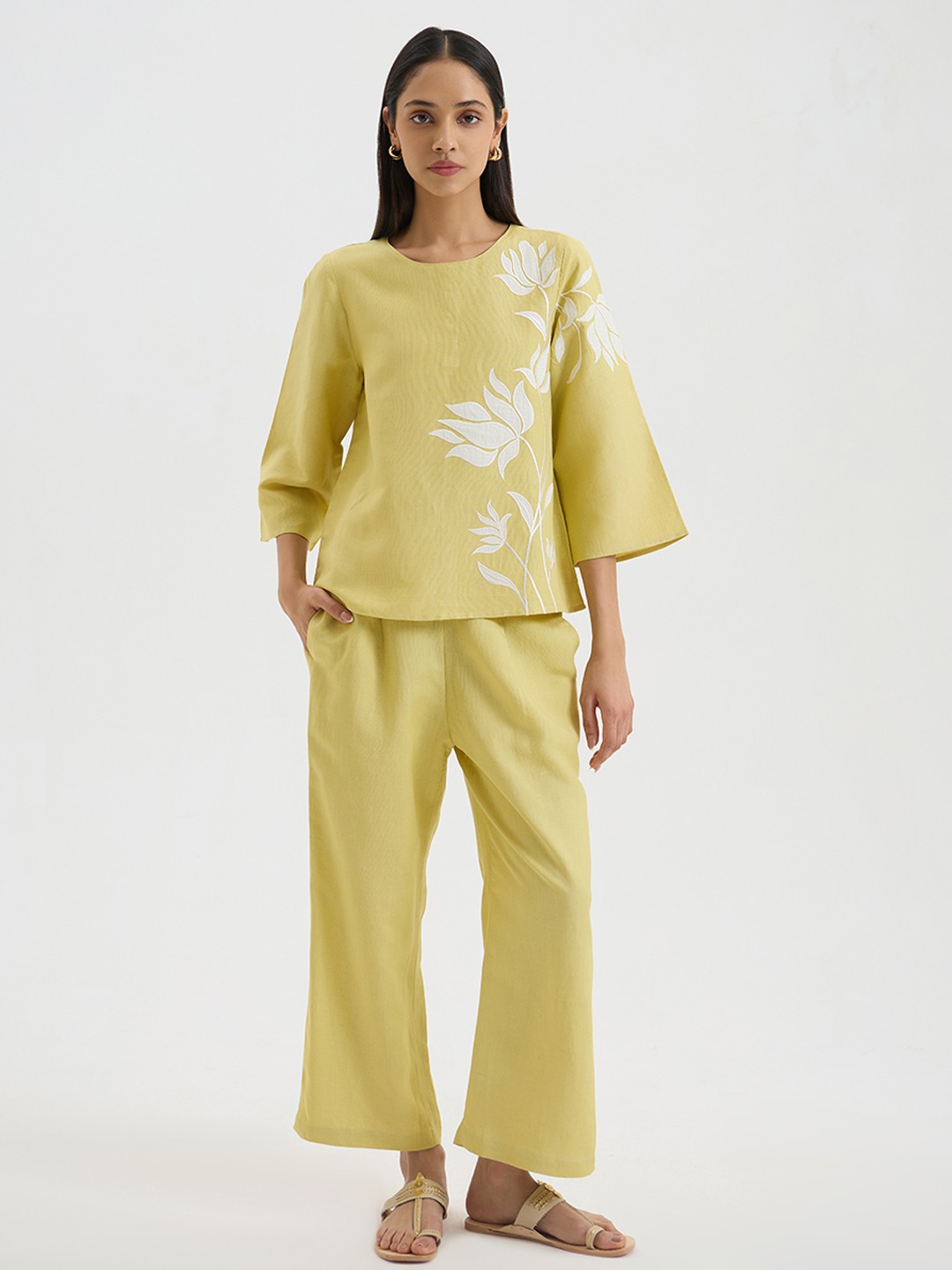 Lime Green Short Kurta
