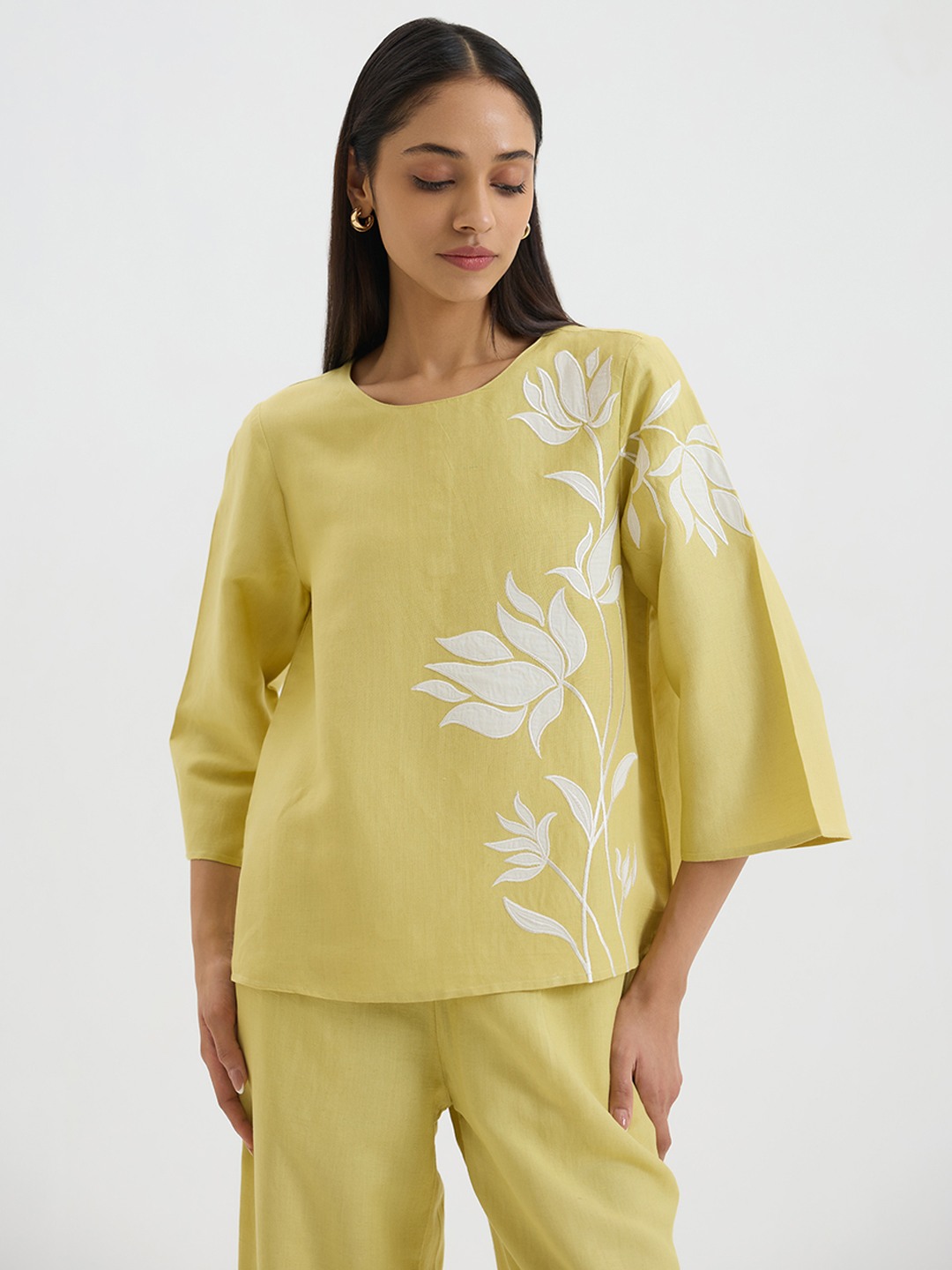 Lime Green Short Kurta