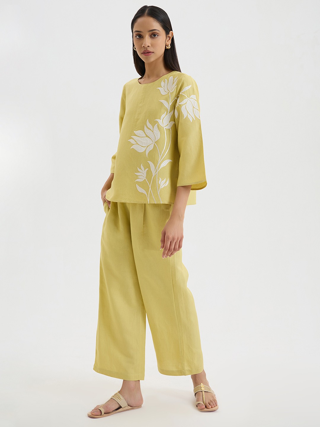 Lime Green Short Kurta