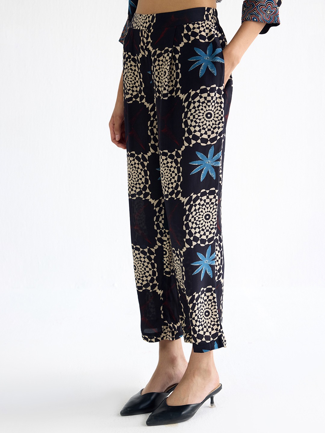 Ajrakh Printed Straight Trouser