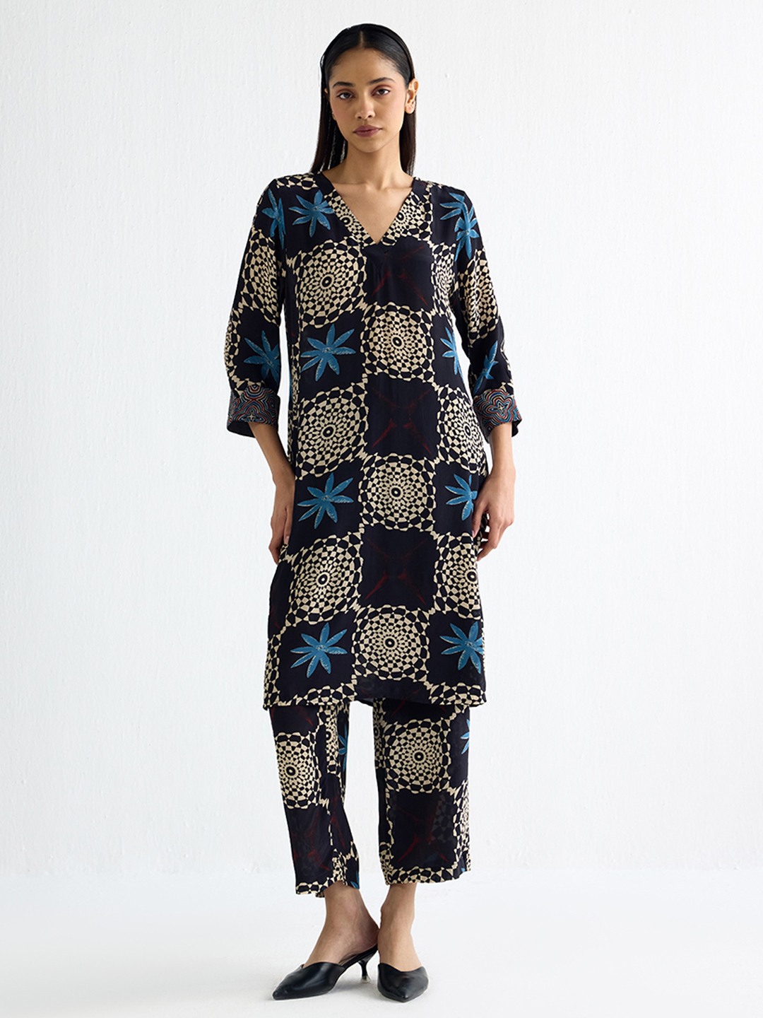 Ajrakh Printed Straight Trouser
