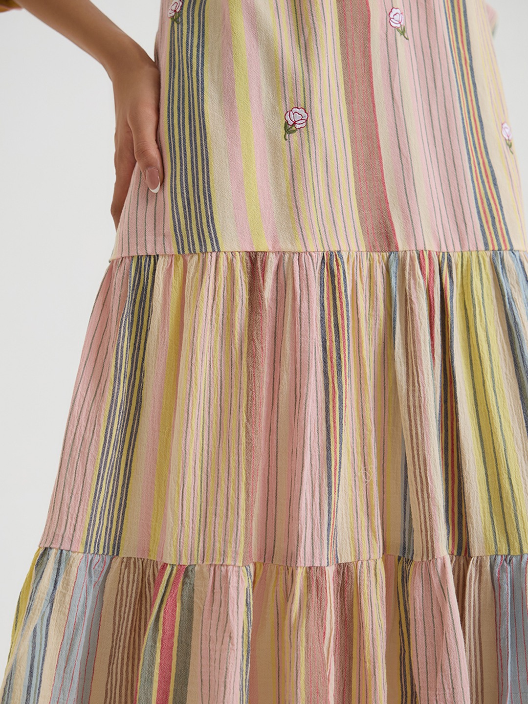 Striped Tiered Dress