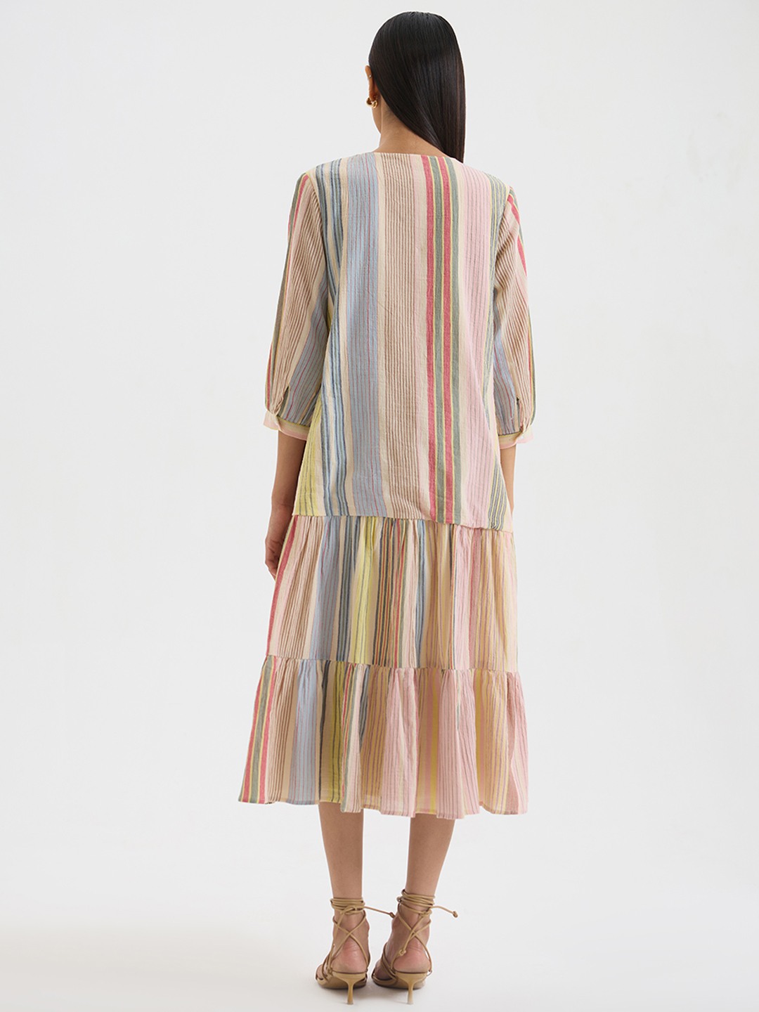 Striped Tiered Dress
