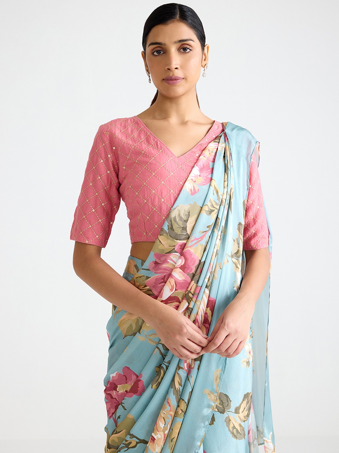 Pink Embroidered Top
